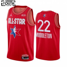 Dres NBA Milwaukee Bucks Khris Middleton 22 2020 All-Star Jordan Brand Crvena Swingman - Dječji
